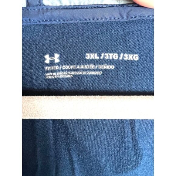 Under armour fitted blue camo print pullover NWT - Picture 5 of 11